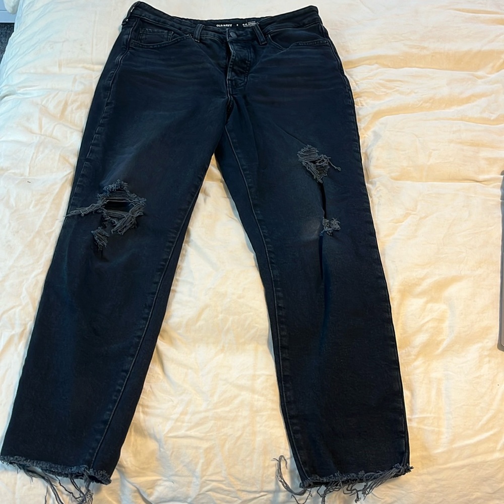 Old Navy OG Straight Distressed Jeans